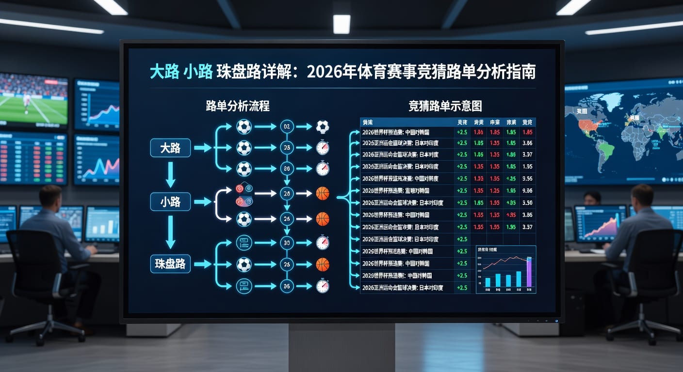 大路小路珠盘路：足球盘口分析与投注策略