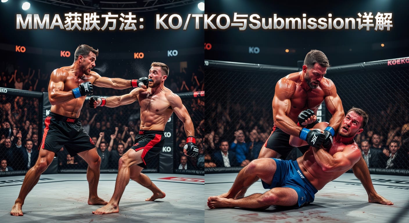 MMA方法 method of victory KO/TKO Submission 解析