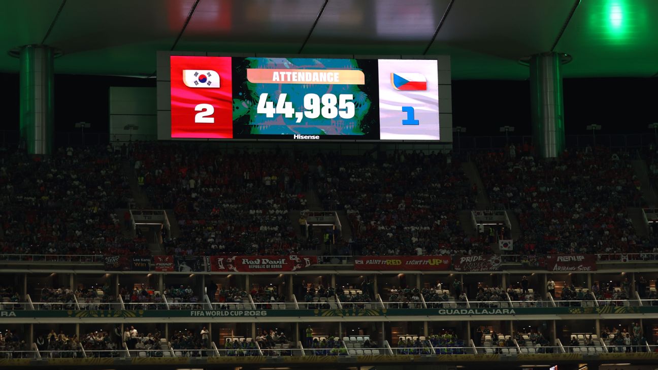 FIFA回应韩国vs捷克空座风波，坚持44985人上座数据无误